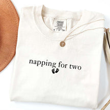 Napping For Two Pregnancy Announcement T-Shirt