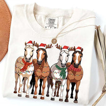 Western Horse Christmas T-Shirt
