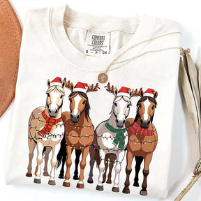 Western Horse Christmas T-Shirt