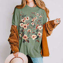 Gardening Fairycore Pressed Wildflower Cottagecore T-Shirt