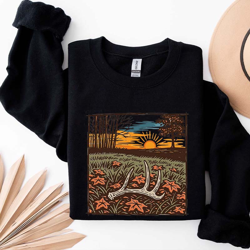 Nature Scene Hunting Season Sweatshirt