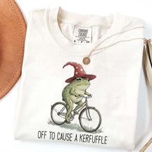 Off To Cause A Kerfuffle Frog T-Shirt