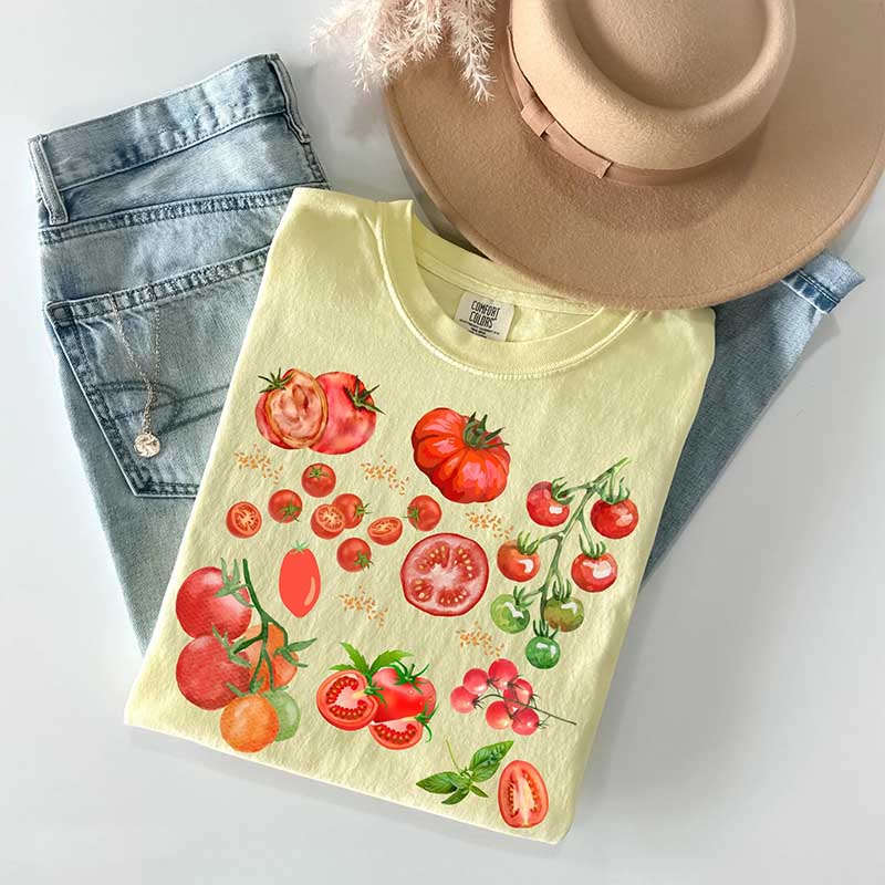 Comfort Colors Tomato Vegan Fruit T-Shirt