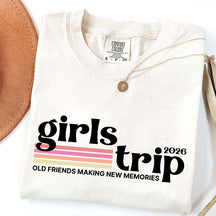 Custom Girls Trip Matching Friends Vacation T-Shirt
