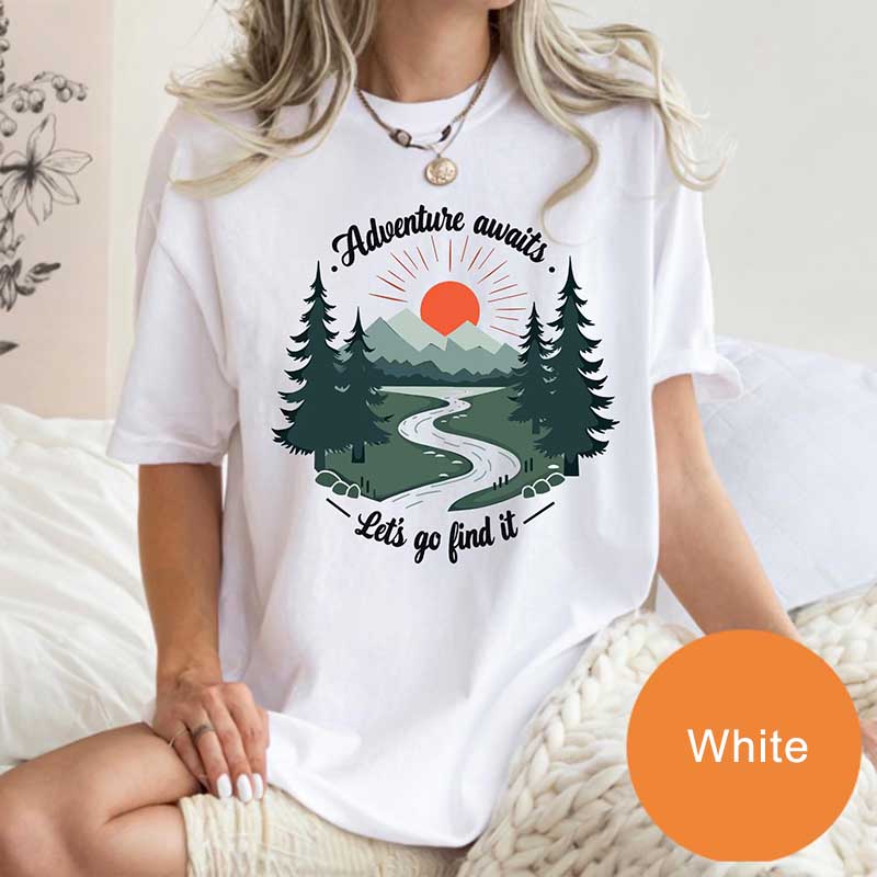 Adventure Awaits Camping Wanderlust T-Shirt