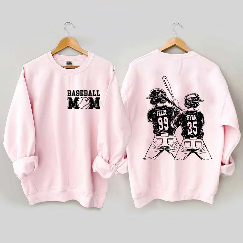 Customized Baseball Mom Sweatshirt