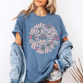 Boho Wildflower Vintage Distressed Boho T-Shirt
