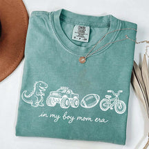 In My Boy Mom Era Football Monster Truck T-Shirt