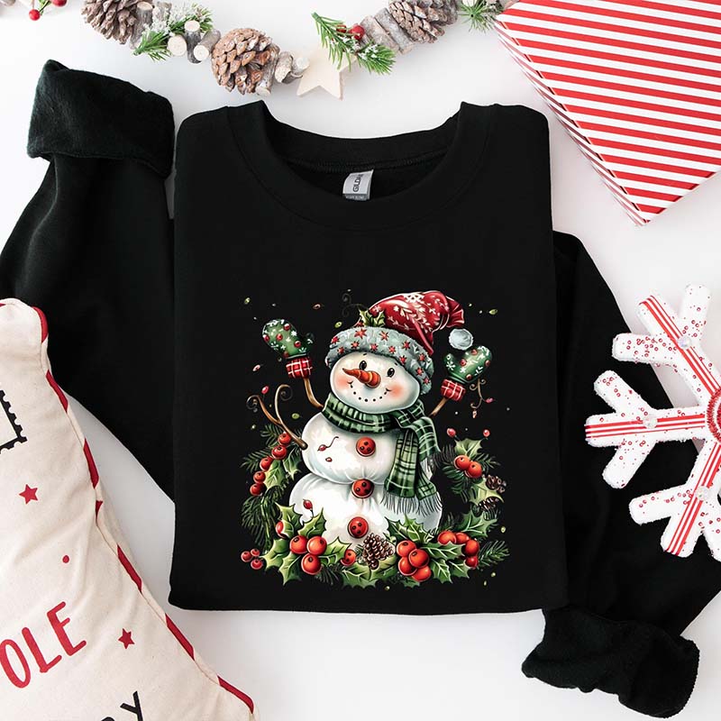 Cute Christmas Snowman Sweatshirt
