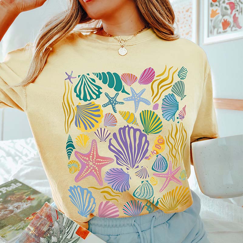 Vintage Seashells Ocean T-Shirt