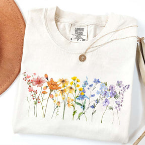 Wildflower LGBT Rainbow Floral T-Shirt