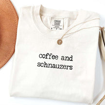 Coffee and Schnauzers Dog Lover T-Shirt