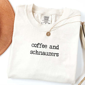 Coffee and Schnauzers Dog Lover T-Shirt