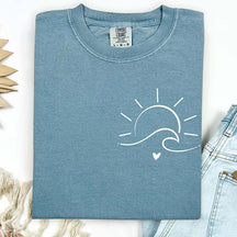Minimalist Sun Waves T-Shirt