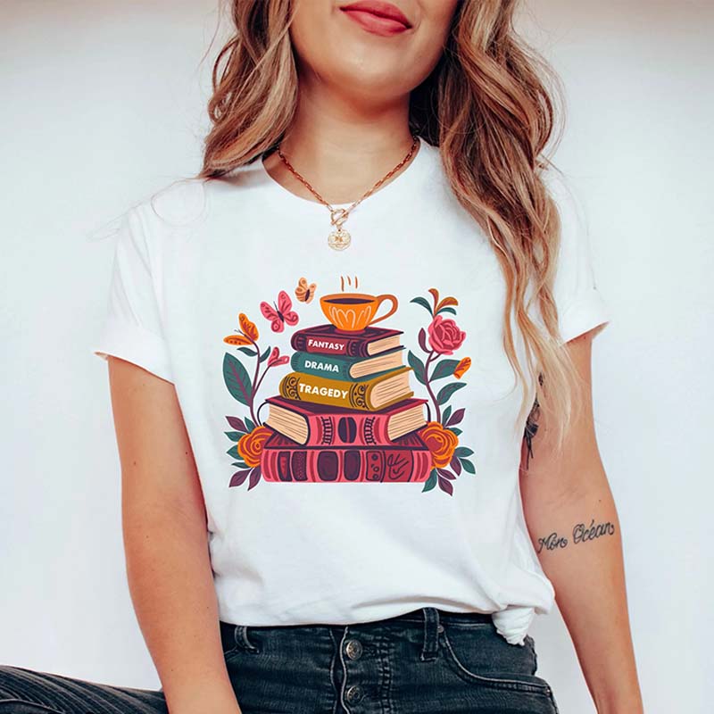 Anti Maga FDT Book Floral T-Shirt