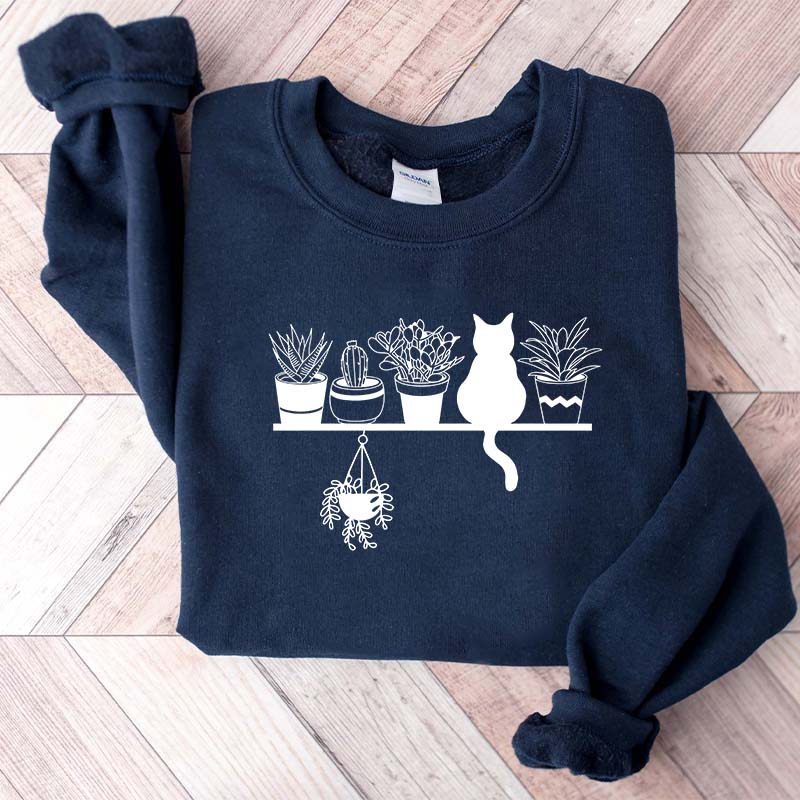 Cats And Plants Sweatshirt