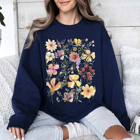 Mountain Meadow Pressed Flowers Sweatshirt
