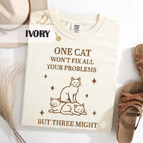 Funny Three Cat Lover Retro T-Shirt