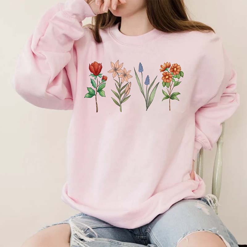 Plant Mom Gift Flower Sweatshirt