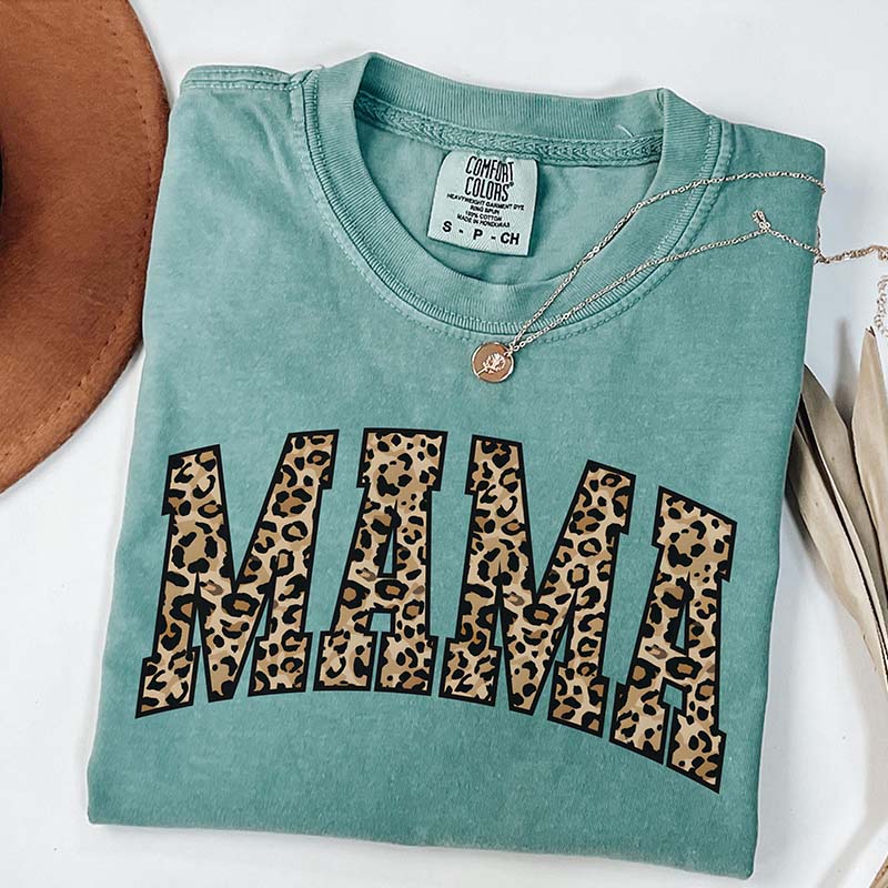Leopard Print Mama T-Shirt