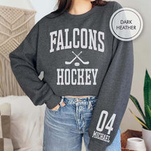 Personalized Hockey Mom Sports Sweatshirt