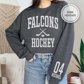 Personalized Hockey Mom Sports Sweatshirt