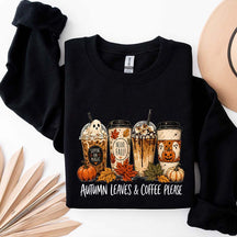 Halloween Coffee Pumpkin Spice Fall Sweatshirt
