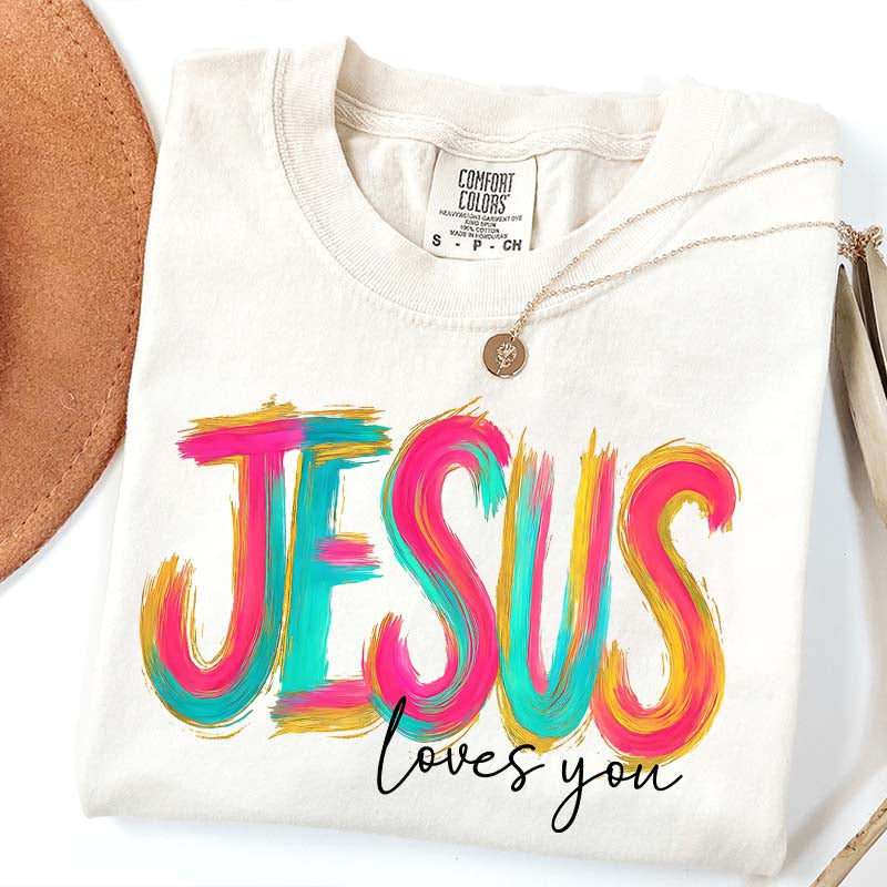 Comfort Colors Jesus Loves You Faith T-Shirt