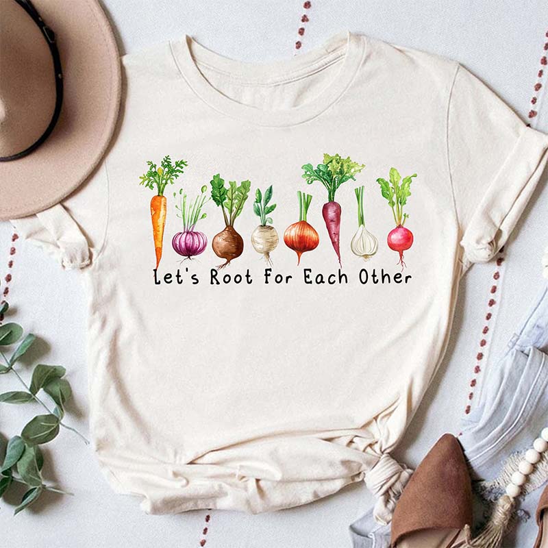 Let's Root For Each Other Vegetable T-Shirt
