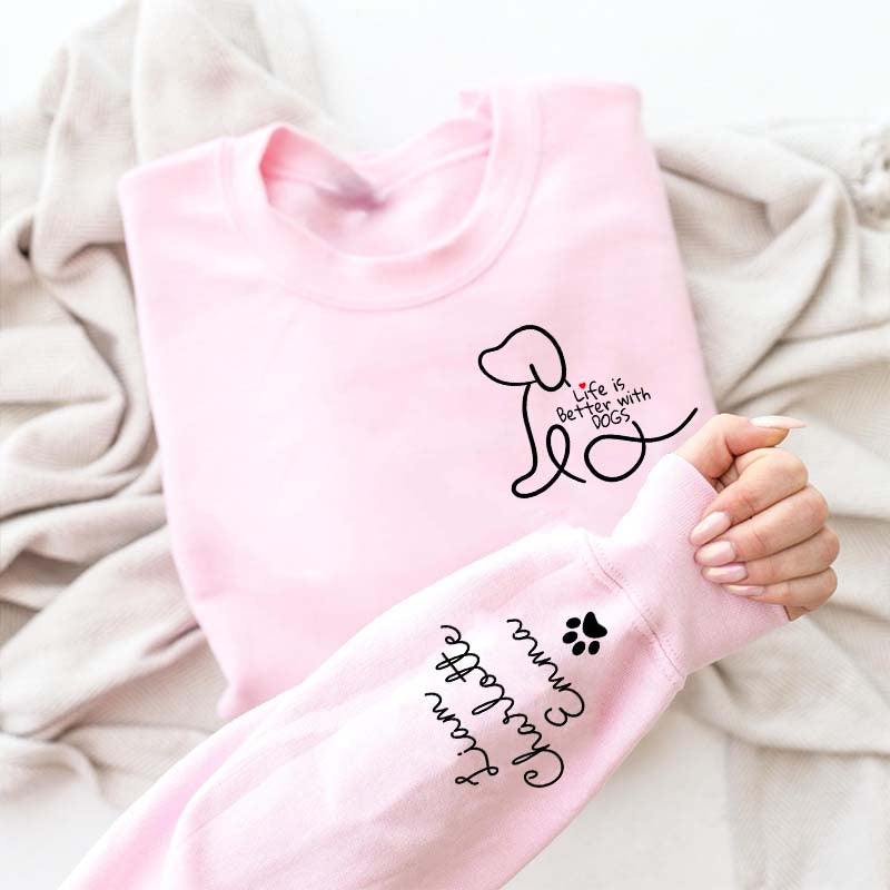 Personalized Pet Name Dog Mom Sweatshirt