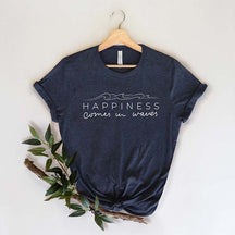 Happiness Comes In Waves T-Shirt