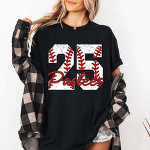 Custom Baseball Name and Number Aunt T-Shirt