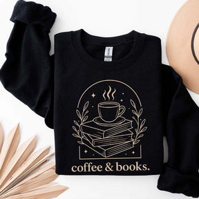 Cute Coffee & Books Club Sweatshirt