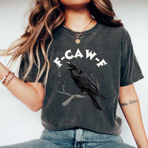 F-Caw-F Funny Crow Moonlit Raven T-Shirt