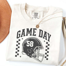 Football Season Game Day Custom Number T-Shirt