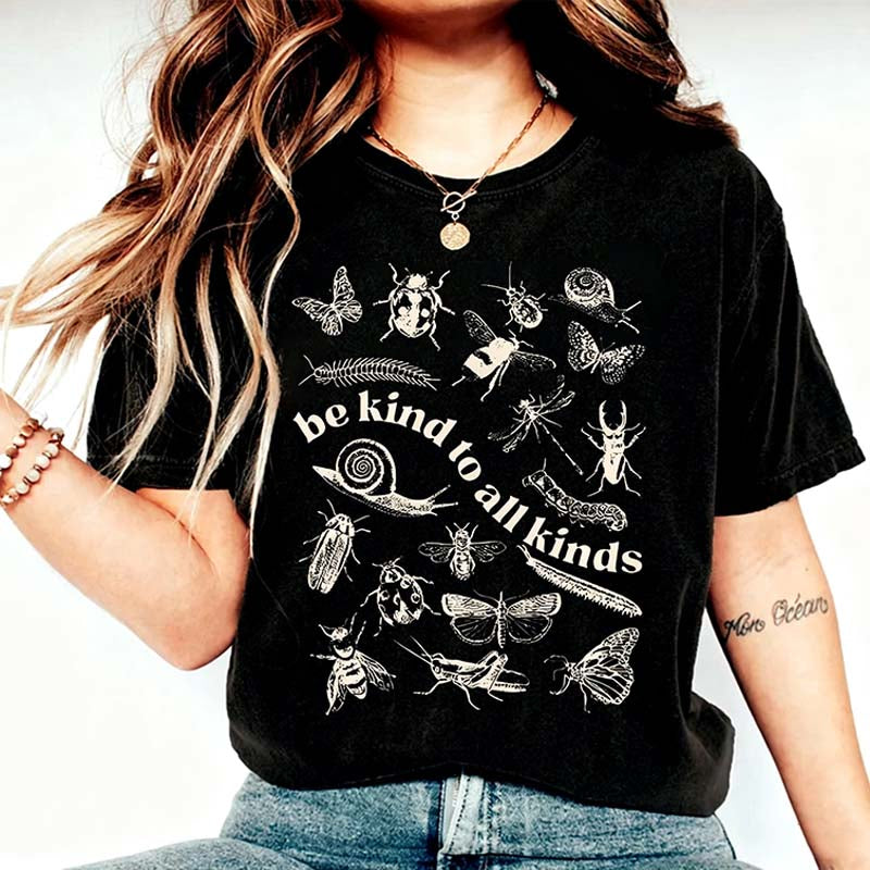 Comfort Colors Be Kind to All Kinds Insect Bug Butterfly T-Shirt