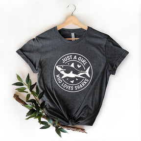 Just A Girl Who Loves Sharks T-Shirt
