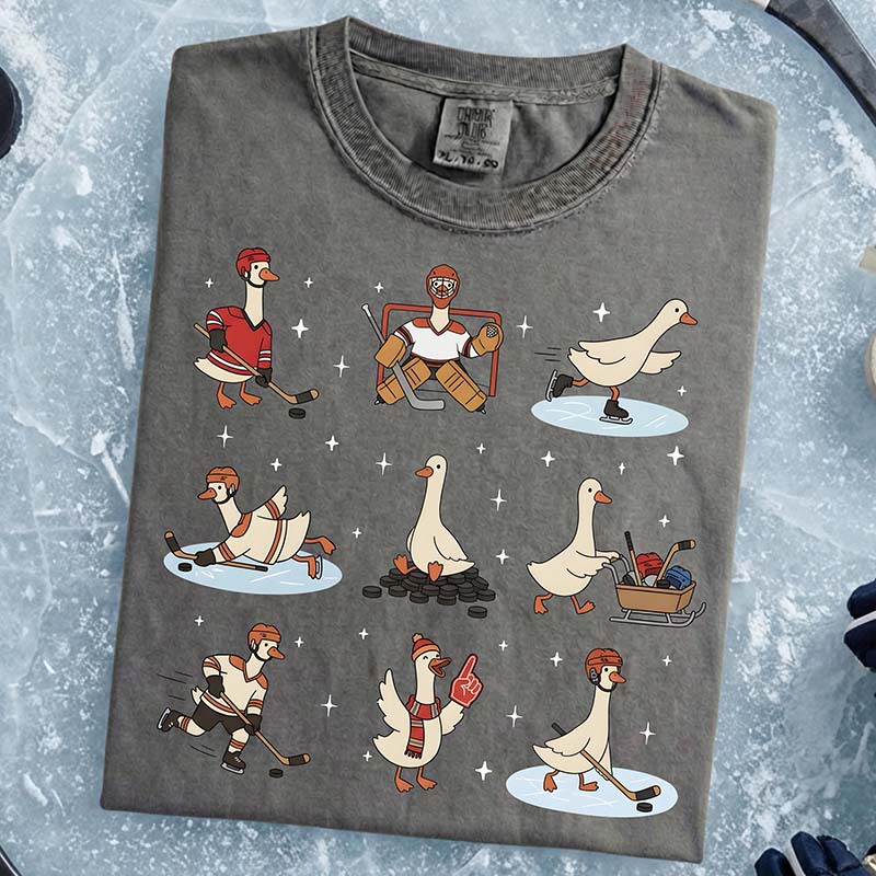 Silly Goose Hockey Winter Sports T-Shirt