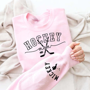 Hockey Mom Kids Name Sweatshirt