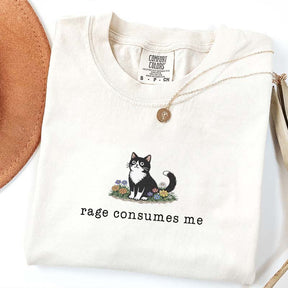 Funny Cat Meme Rage Consumes Me T-Shirt