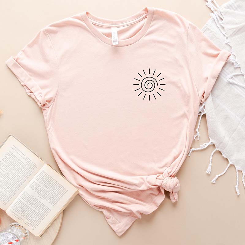 Minimal Sun Summer Vacation T-Shirt