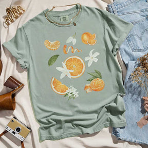 Boho Oranges Citrus Aesthetic T-Shirt