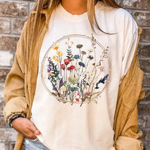 Floral Graphic Ring Wildflowers T-Shirt