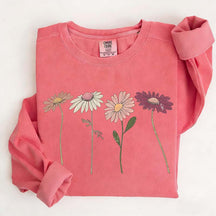 Vintage Floral Boho Wildflower Cottagecore Sweatshirt