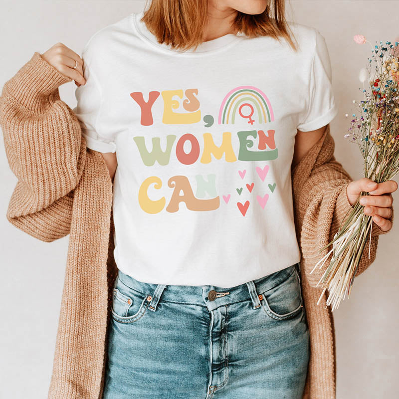 Yes Women Can Feminist T-Shirt