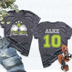 Custom Name and Player Number Pickleball T-Shirt