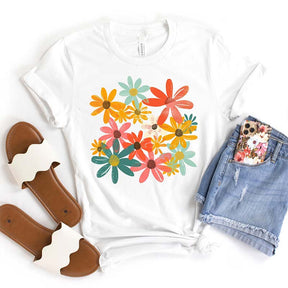 Retro Comfort Colors Floral T-Shirt