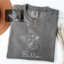 Custom Pet Love With Name And Photo T-Shirt