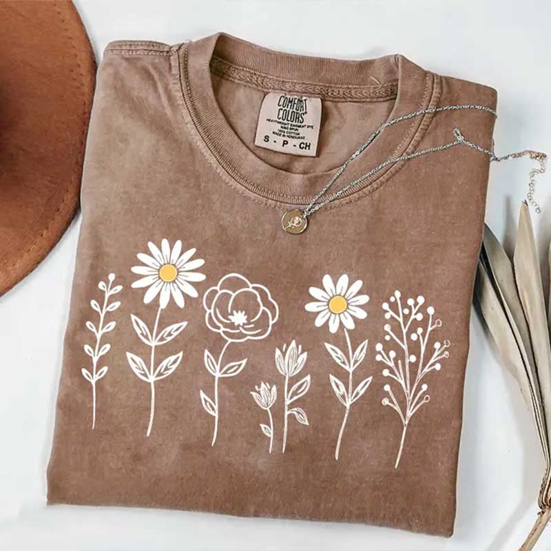 Botanical Floral Cottagecore T-Shirt