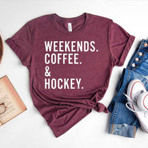Weekends Coffee And Hockey T-Shirt